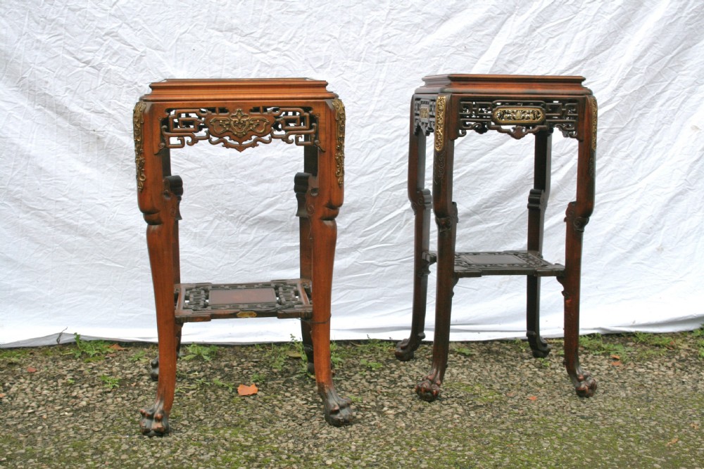 matched pair of french Japanese style table  View II