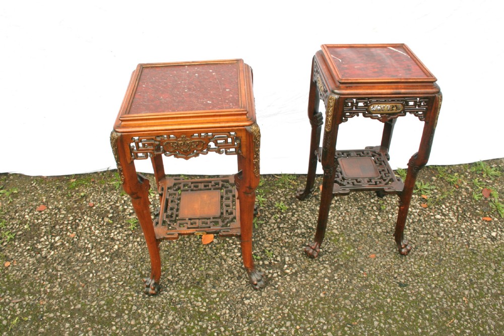 matched pair of french Japanese style table  View III