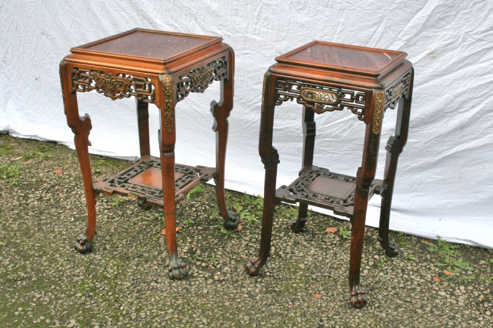 matched pair of french Japanese style table  View VI