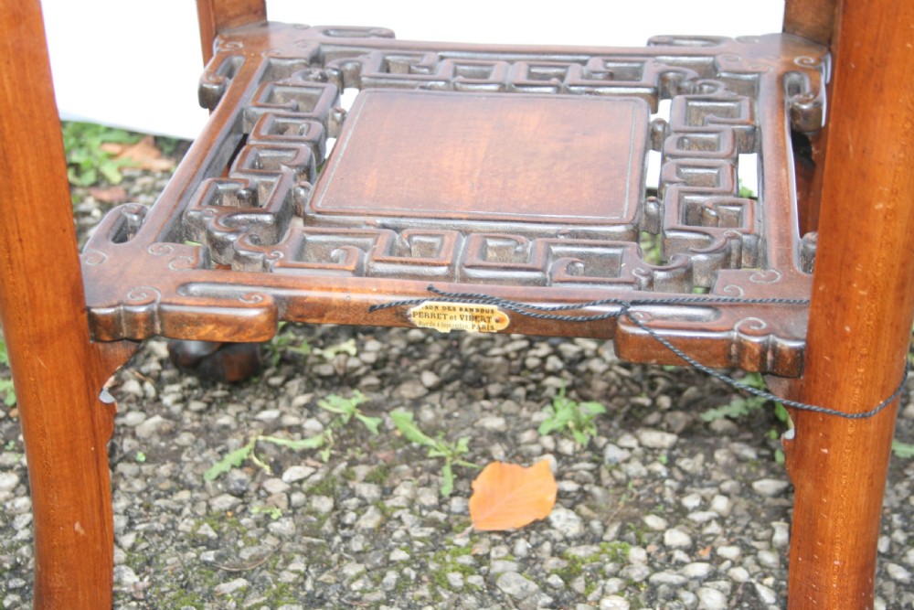 matched pair of french Japanese style table  View VII
