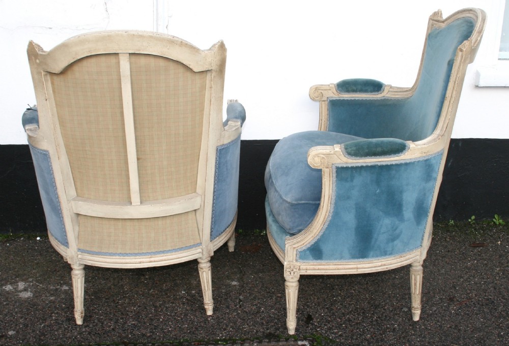 pair of french louis16 style in original paint  View IV