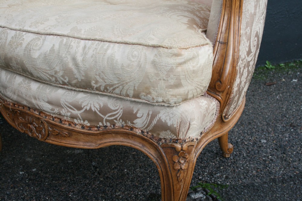 pretty pair of Louis 15 style armchairs  View V