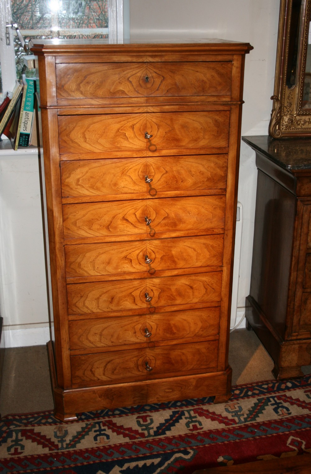 tall french ash chest or semenier 