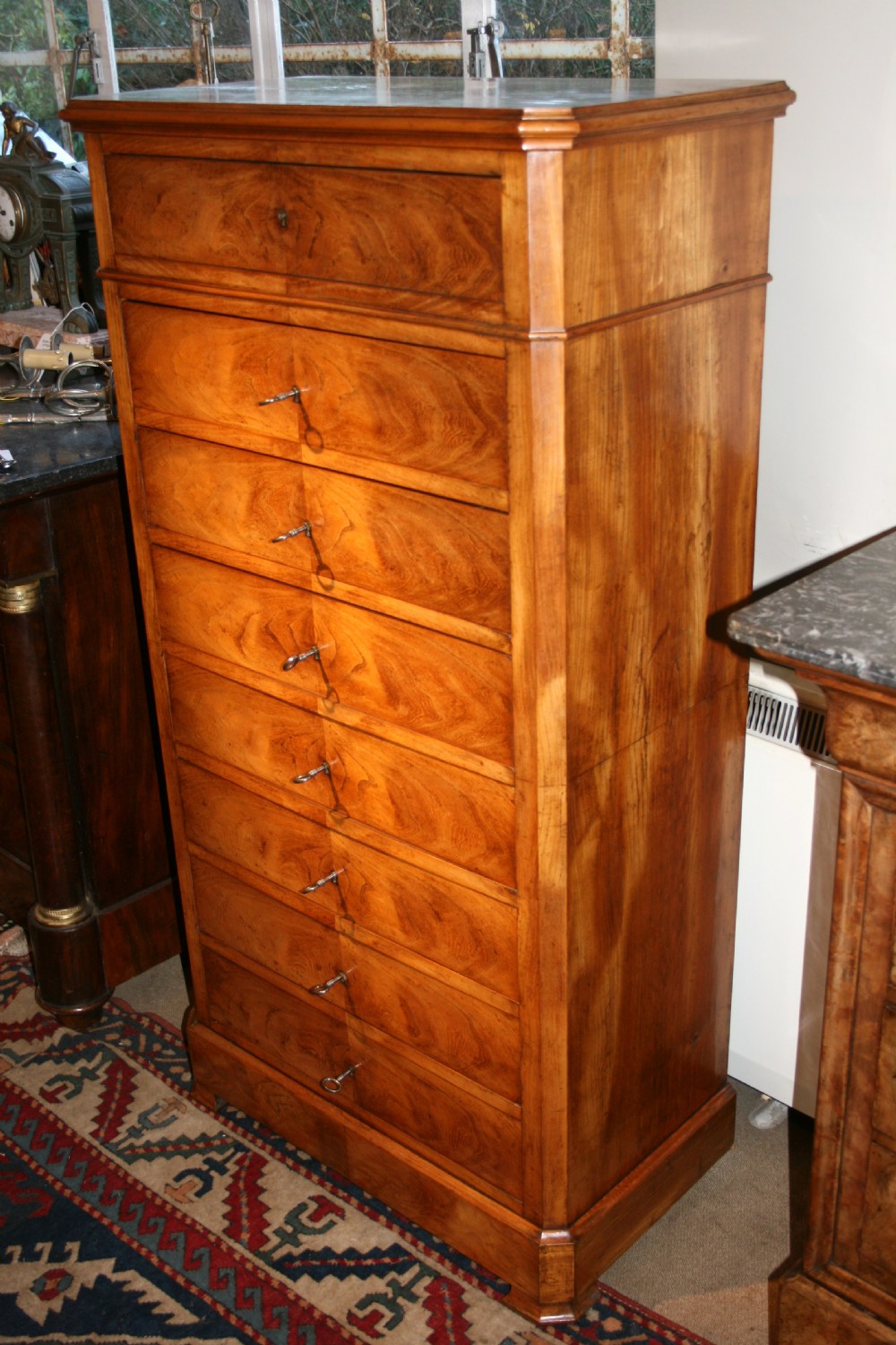 tall french ash chest or semenier  View II
