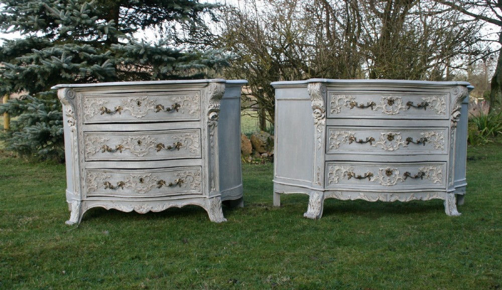Matched pair of Bruges Commodes  View III