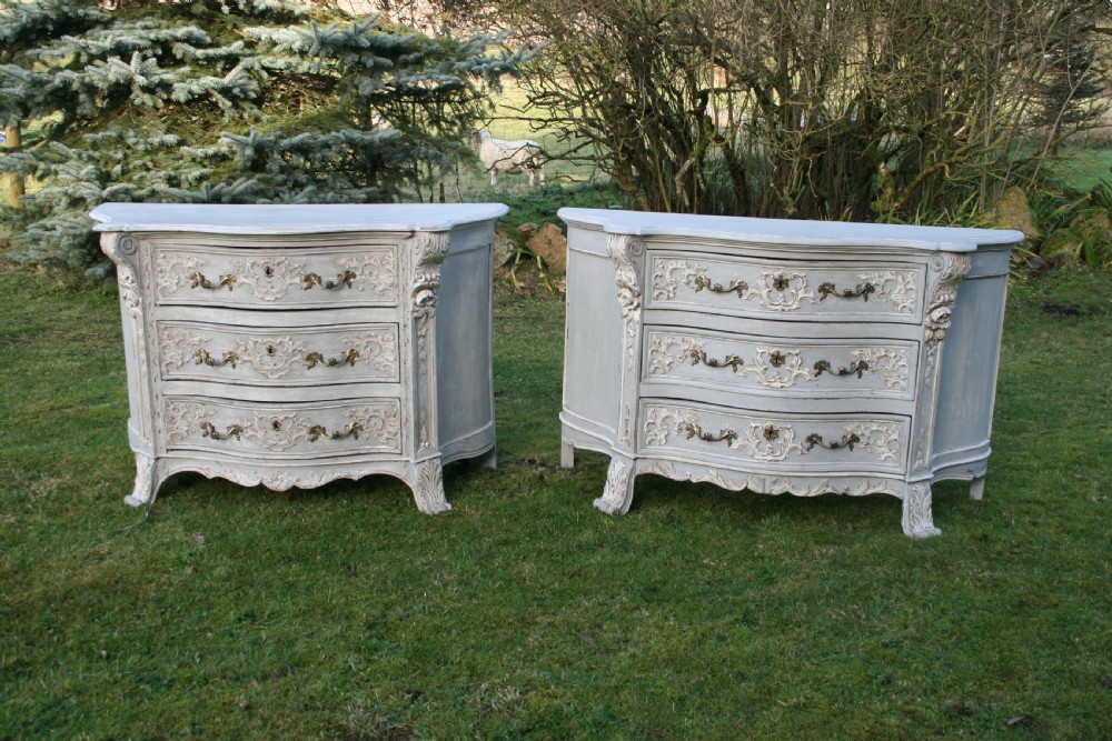 Matched pair of Bruges Commodes  View IV