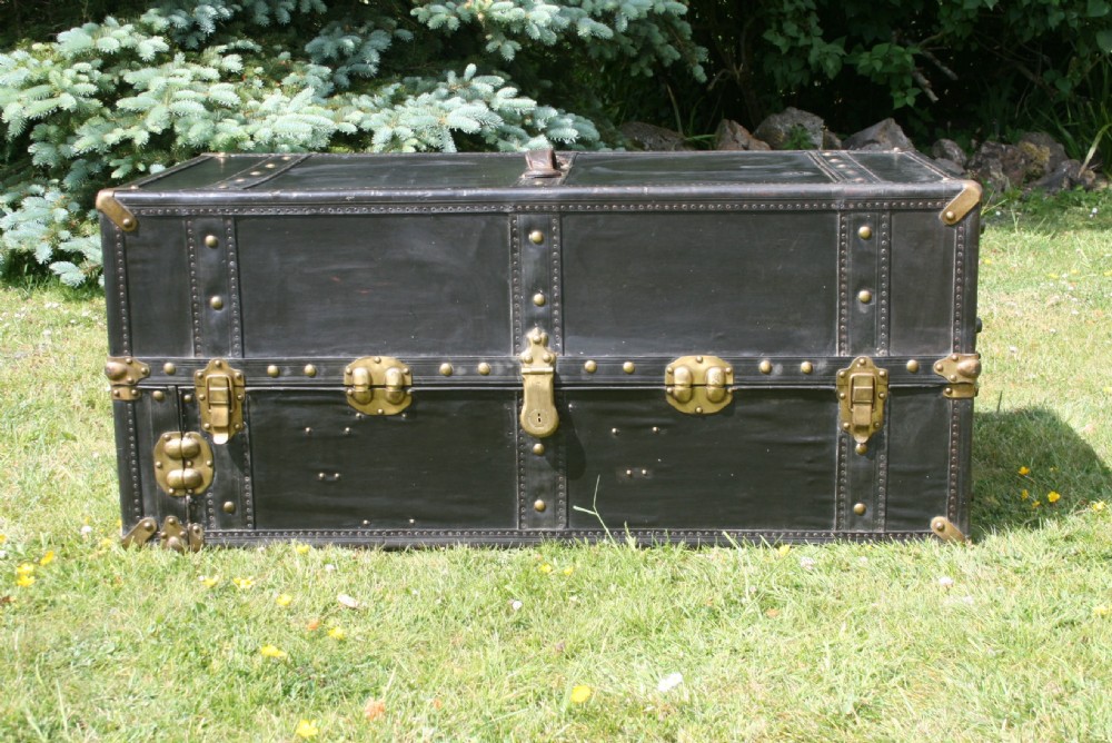 Leather Steamer Trunk