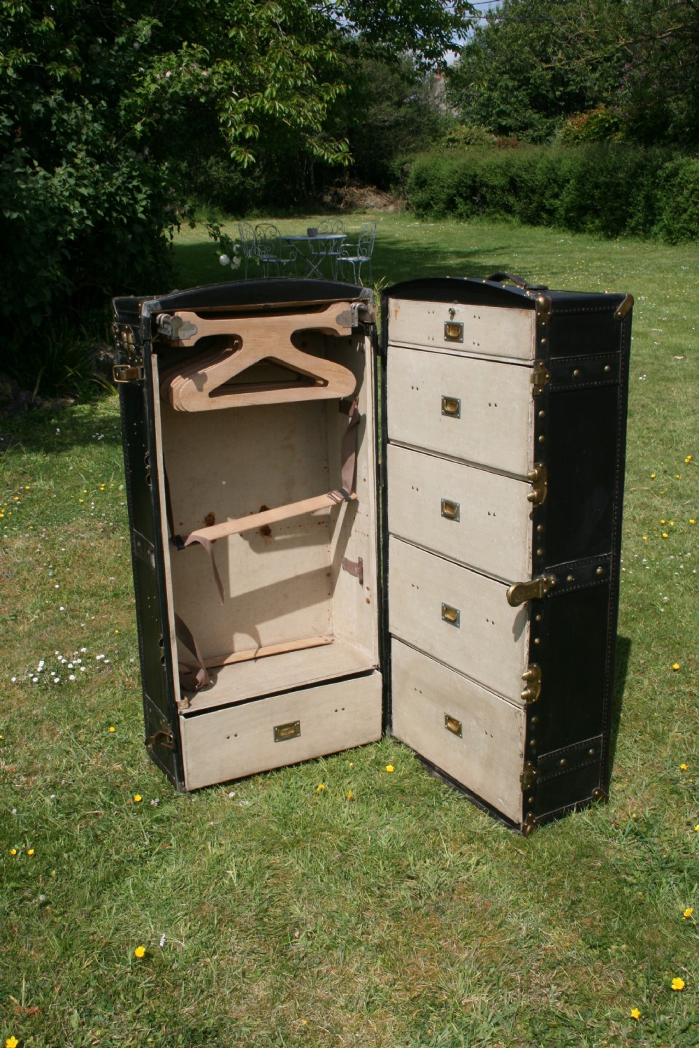 Leather Steamer Trunk View VI