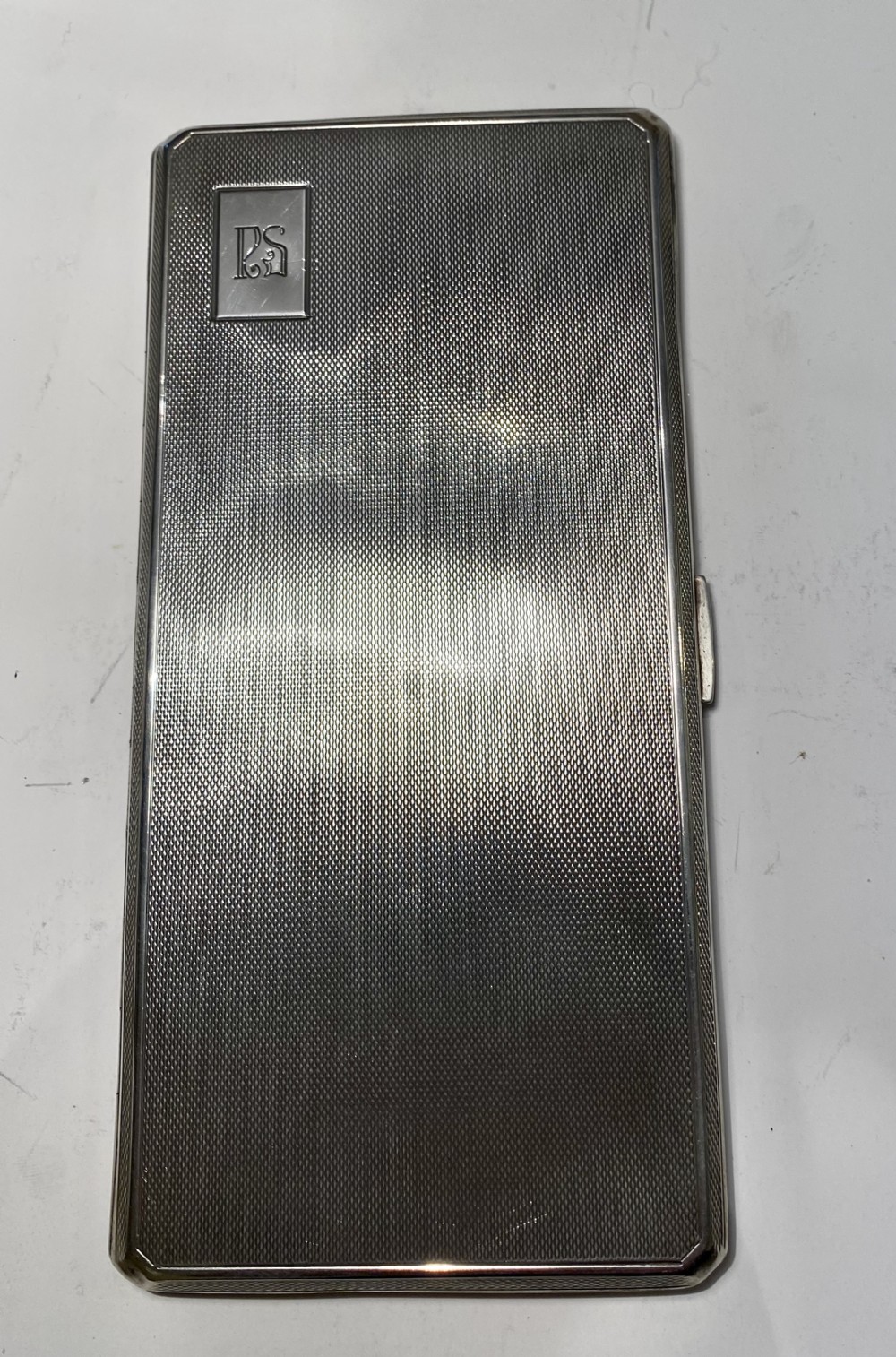 Large Sterling Silver  Cigarette Case