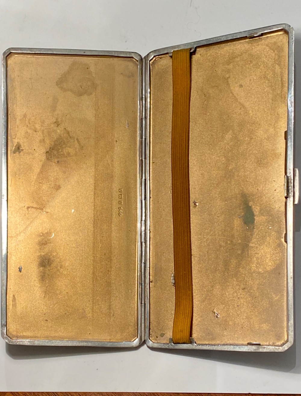Large Sterling Silver  Cigarette Case View V