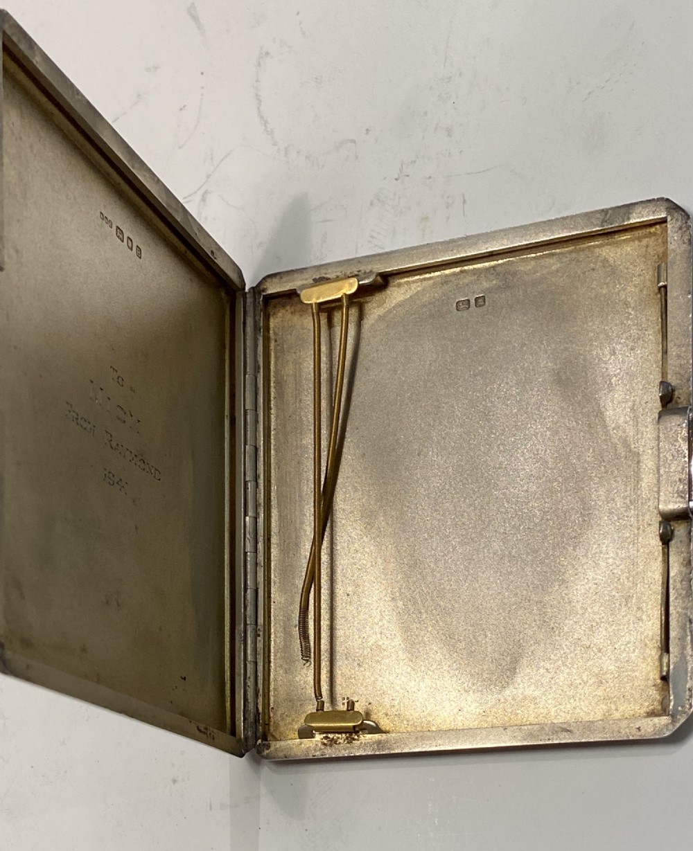 Sterling Silver Cigarette Case View X