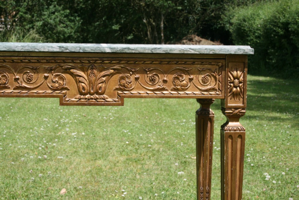 French gilt console table View III