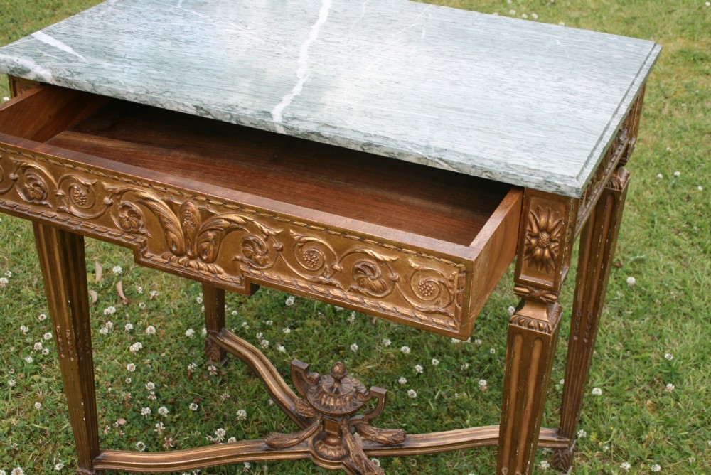 French gilt console table View V