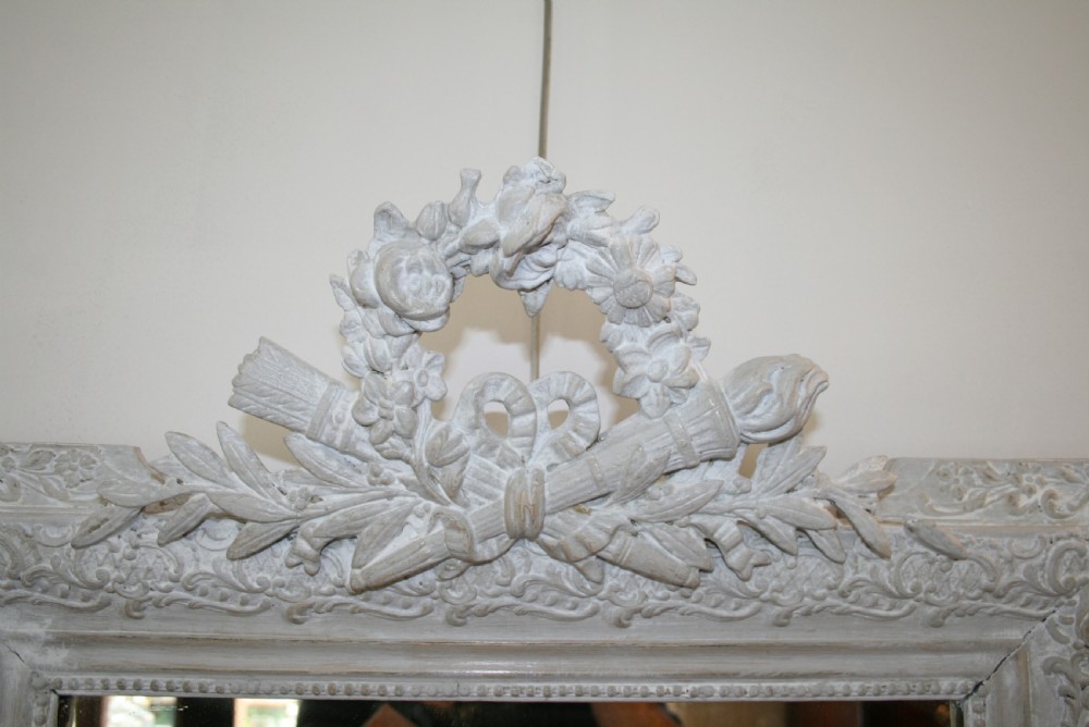 pretty painted french mirror View III