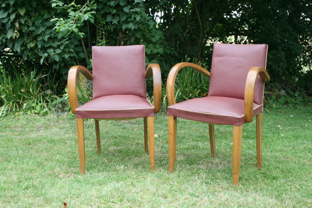 pair art deco armchairs  View II