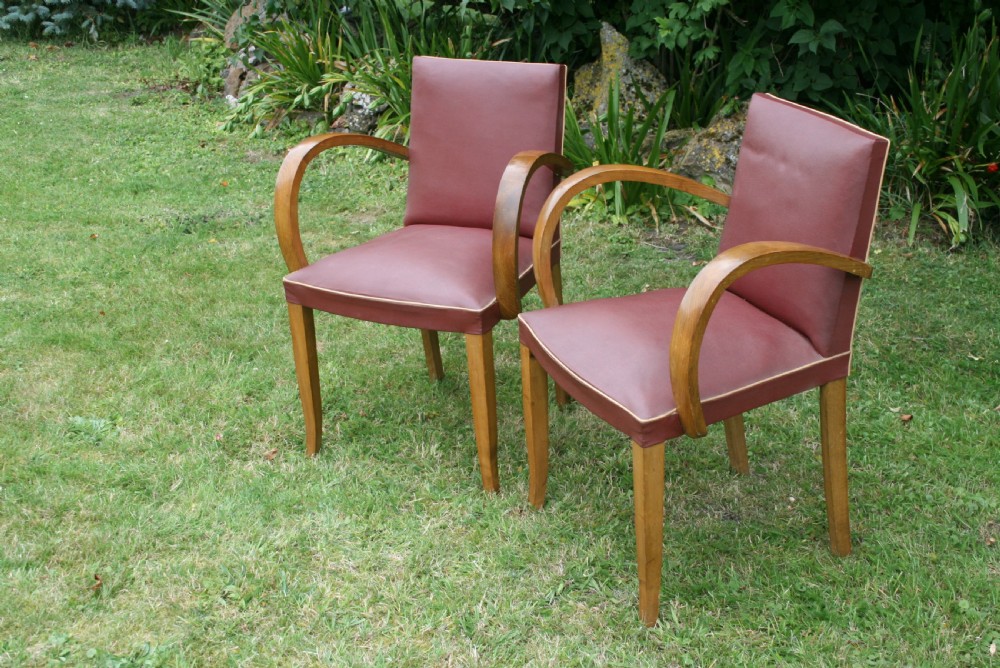 pair art deco armchairs  View III