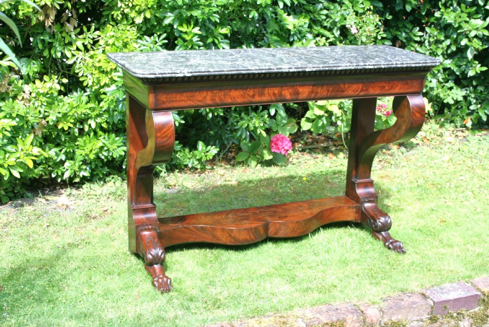Louis phillipe period console table in mahogany 