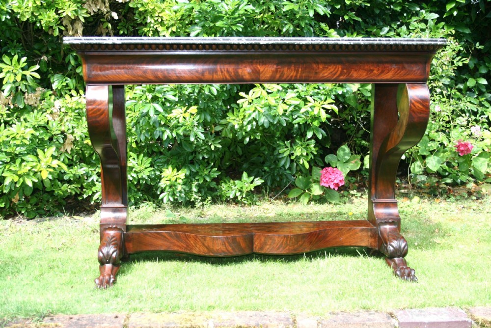 Louis phillipe period console table in mahogany  View II