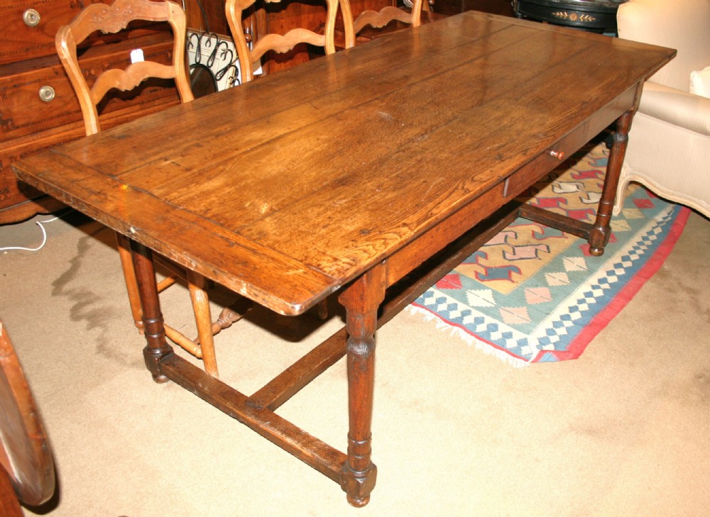 8 seater oak farm table 