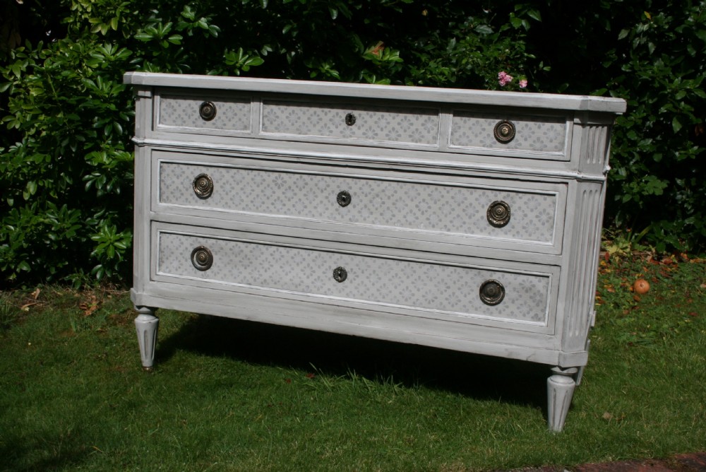 pretty painted french commode  View V