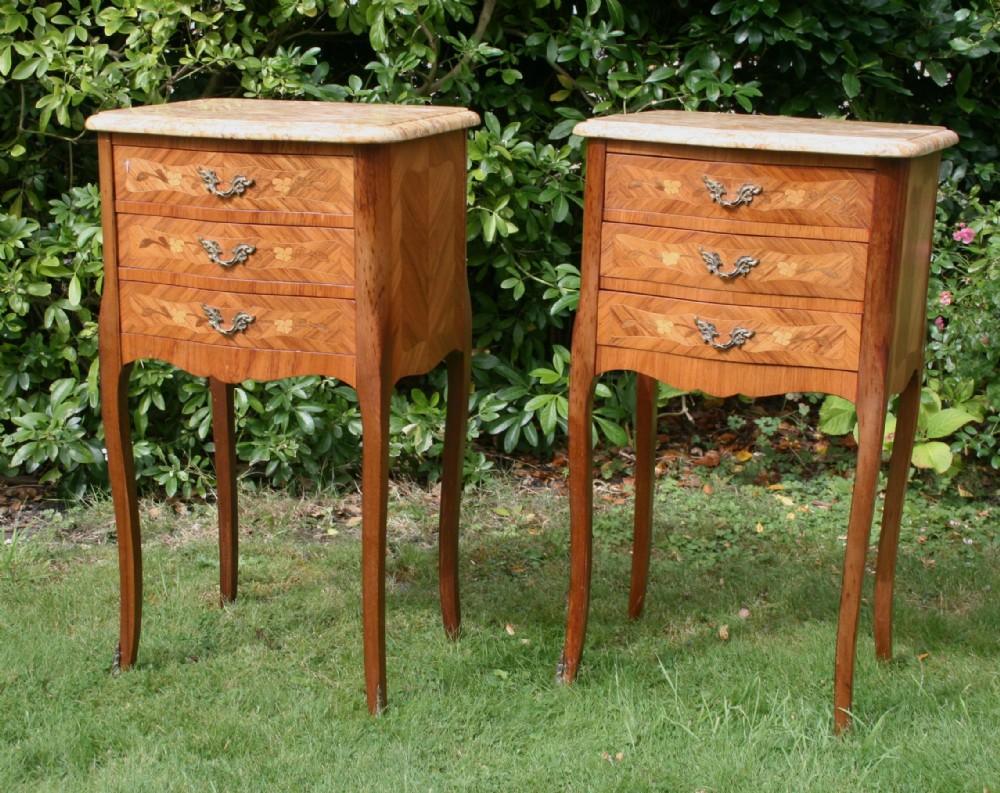 Pair of Louis xv style bedsides