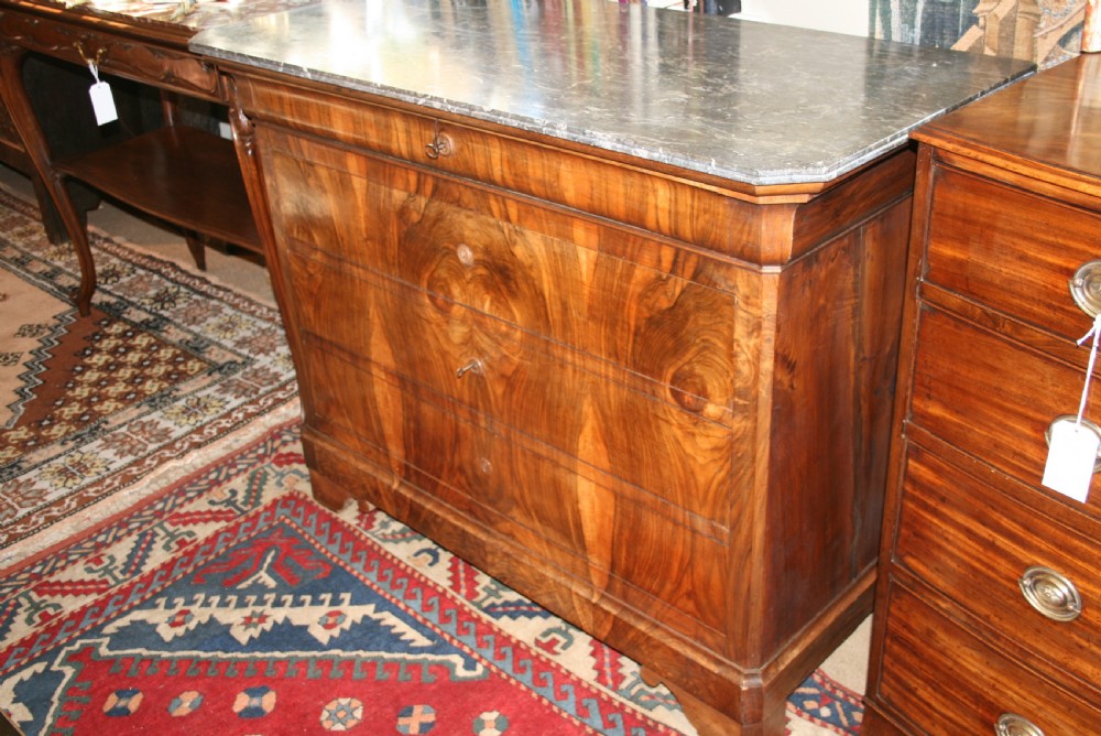Louis Philippe period walnut commode  View IV