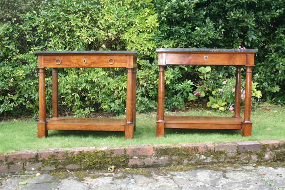 pair of matched period console tables  View IV