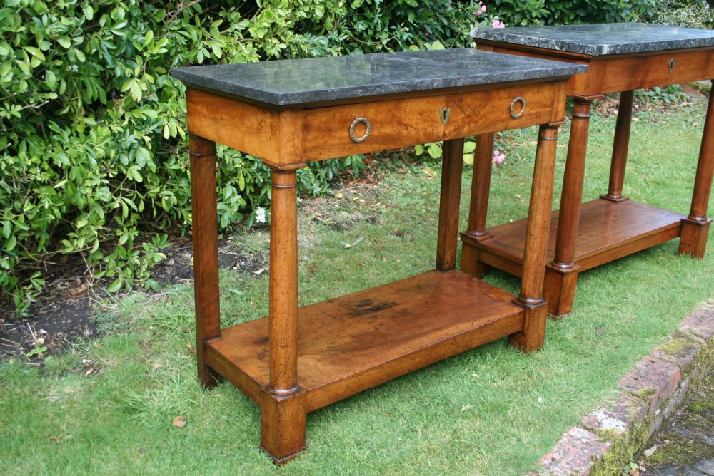 pair of matched period console tables  View X