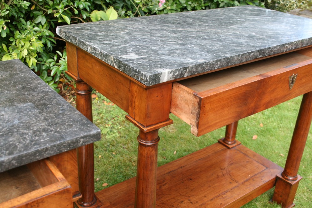 pair of matched period console tables  View XII