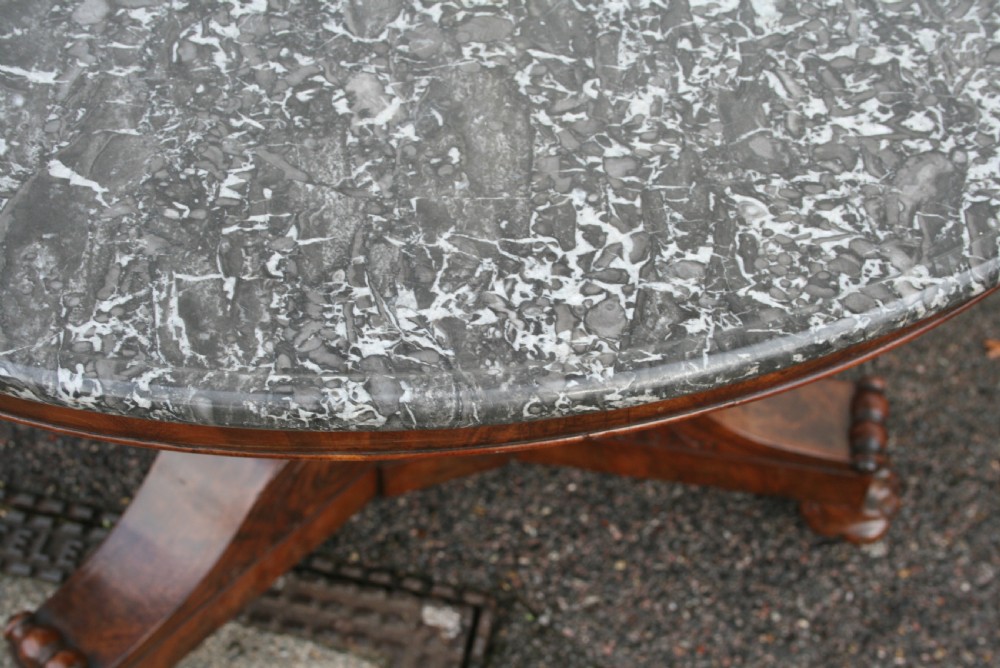 Louis Philippe mahogany center table , gueridon  View VII