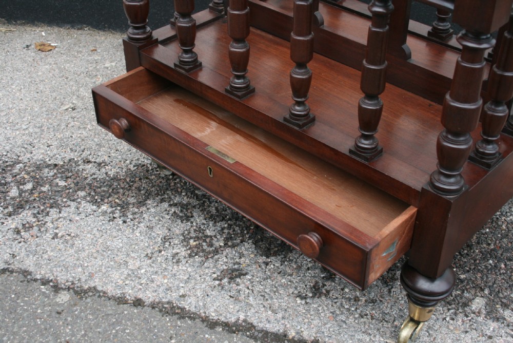 Victorian mahogany Canterbury  View II