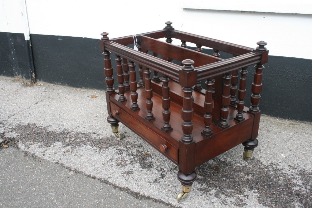 Victorian mahogany Canterbury  View IV