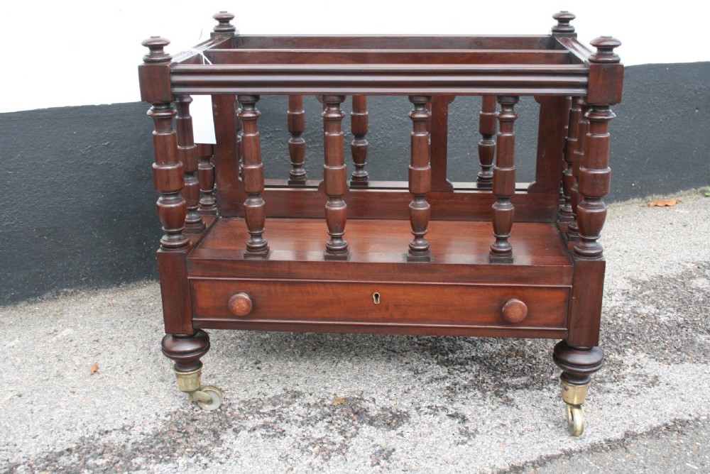 Victorian mahogany Canterbury  View V