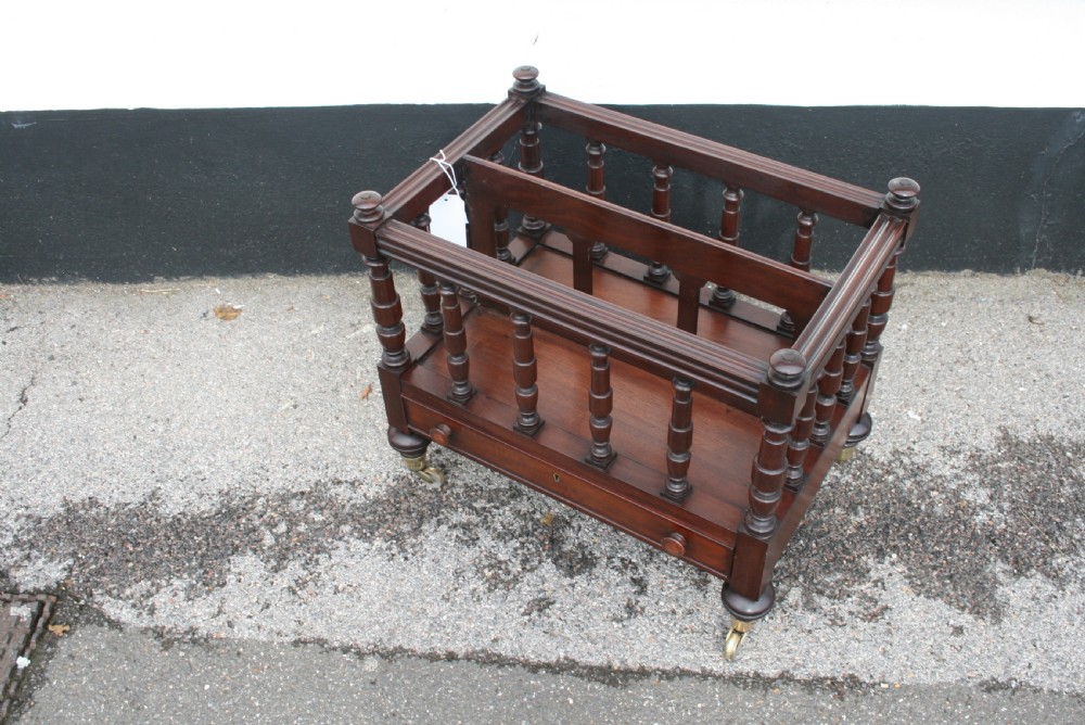 Victorian mahogany Canterbury  View VI