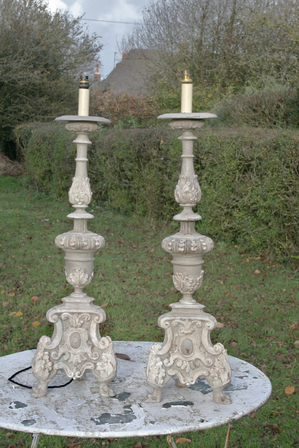 pair of italian alter sticks 