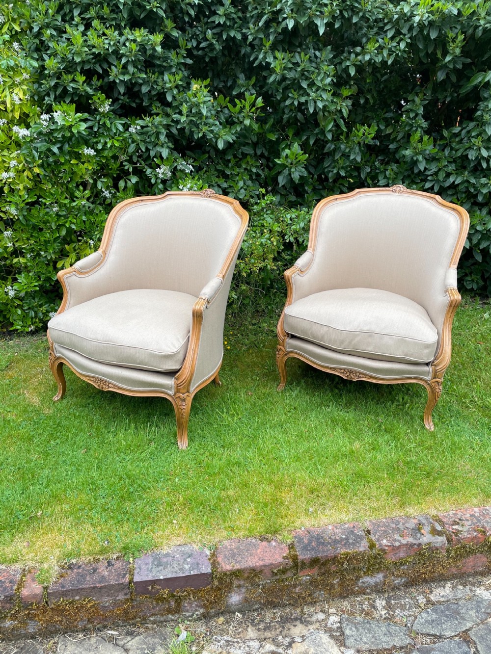 Pair of french bergeres