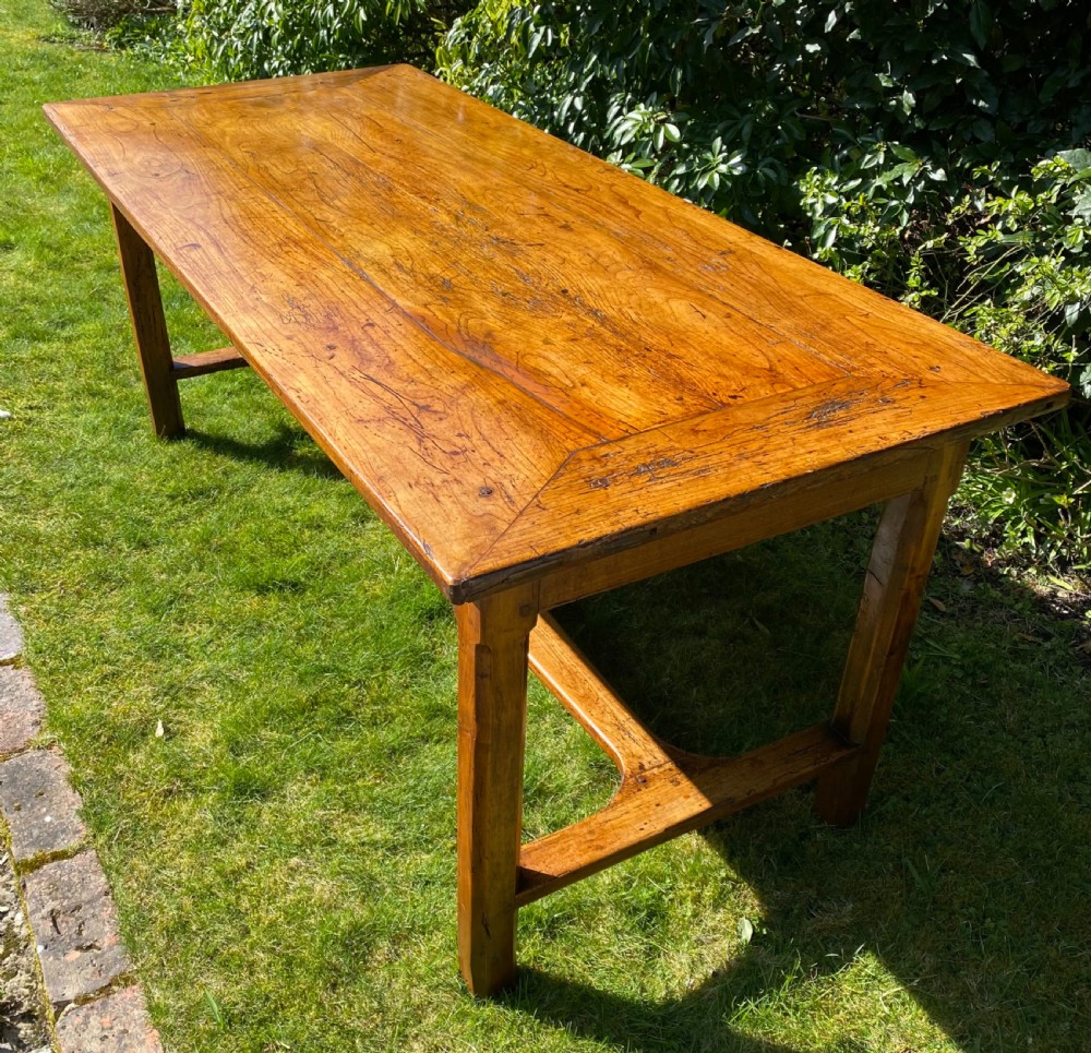18th Century farmhouse table in cherrywood  View V
