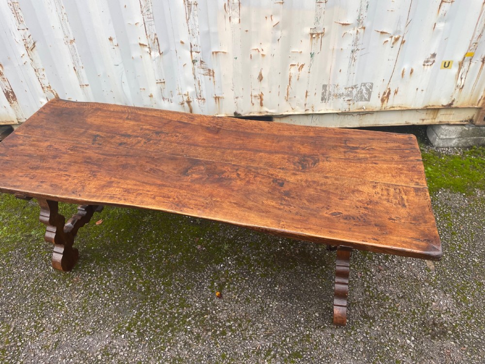 Stunning walnut Spanish dining table  View II