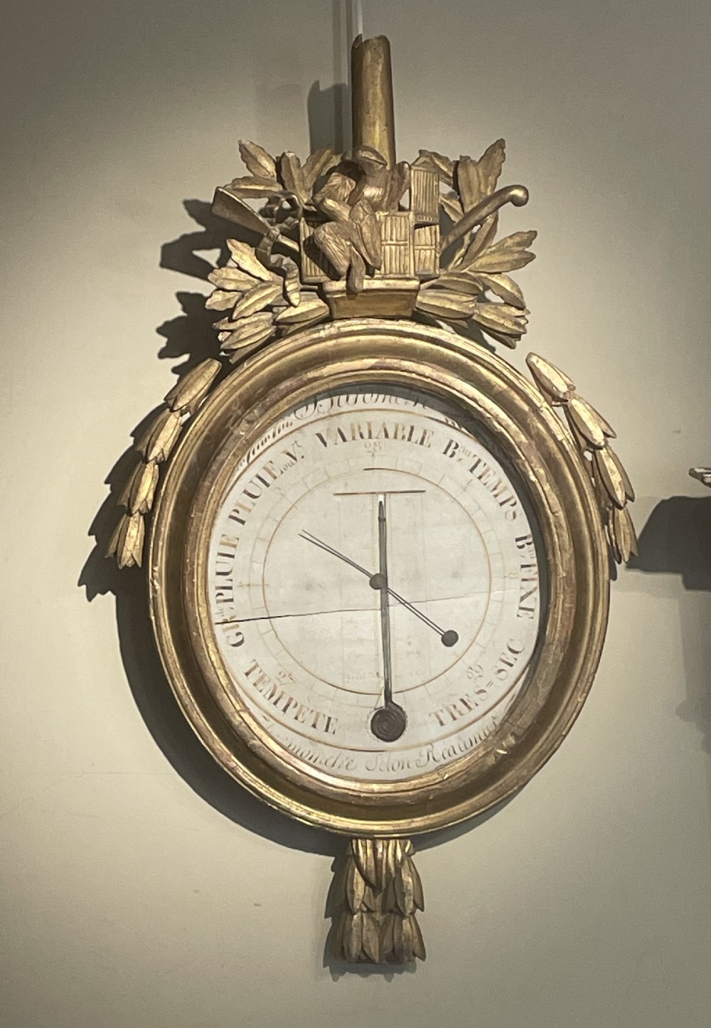18th Century French Gilt Barometer 
