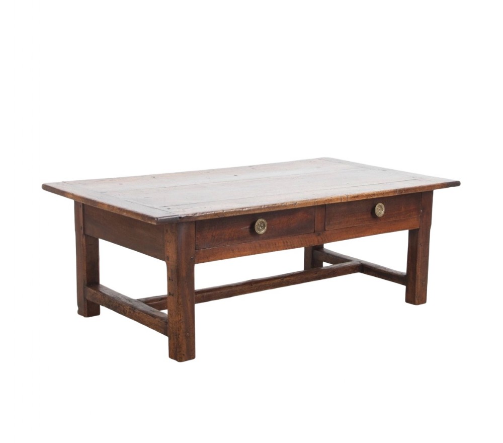 18th C French Walnut Coffee Table 