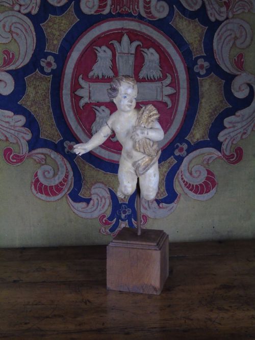 Carved Baroque Cherub