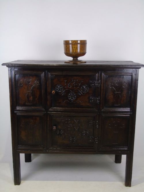 A Rare 17th Century English Livery Cupboard