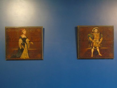Pair of 19th Century Painted Panels Depicting Henry VIII