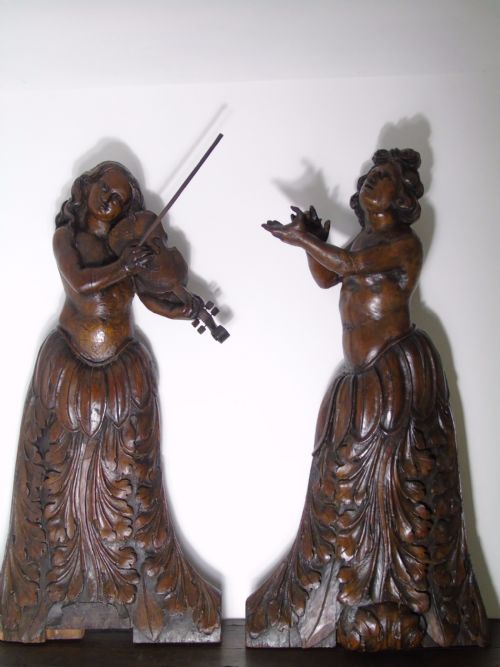A Magnificent Pair of Baroque Opera Figures