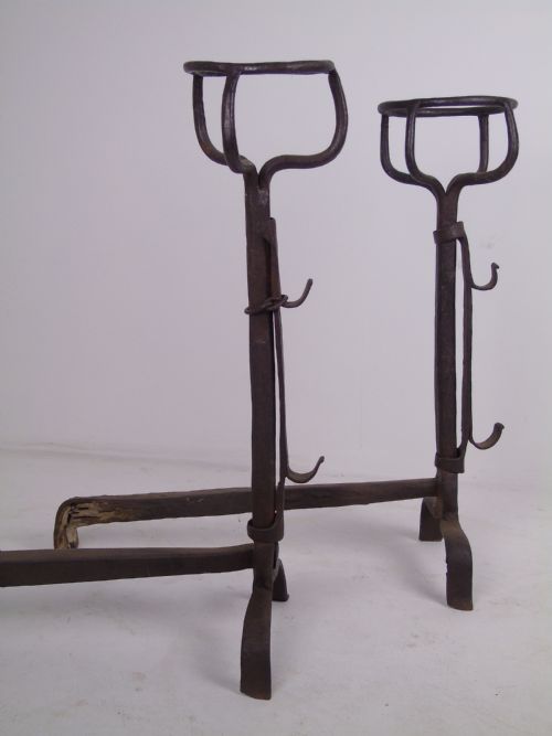 A Pair of 18th Century Firedogs