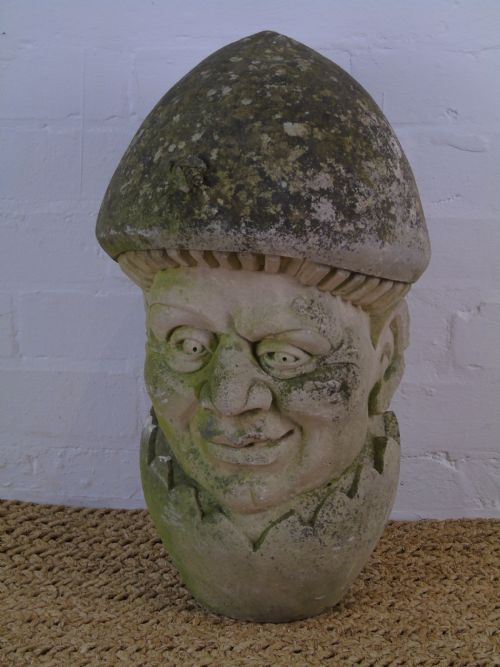 A Late 19th Early 20th Century Carved Limestone Head