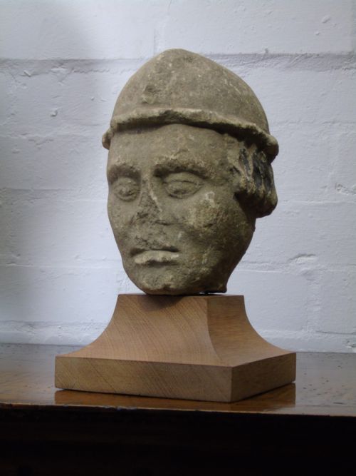 A 13th-14th Century Norman Limestone Head