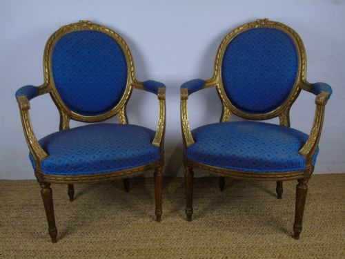 A Pair of 20th Century French Occasional Chairs
