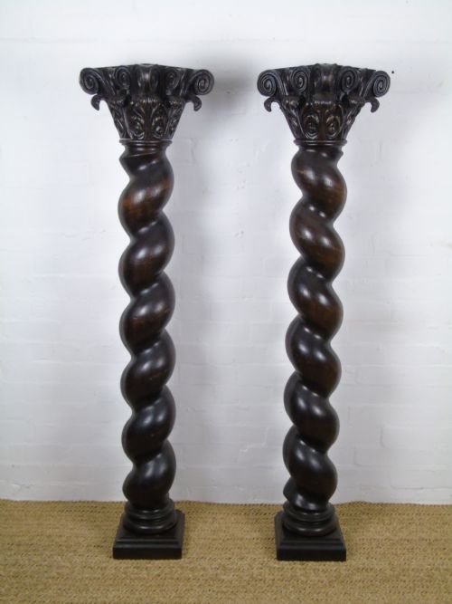 A Pair of 19th Century Corinthian Columns