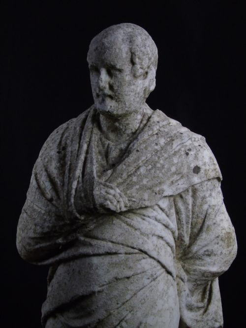 fig 2. Early 18th Century marble Statue of Aeschines